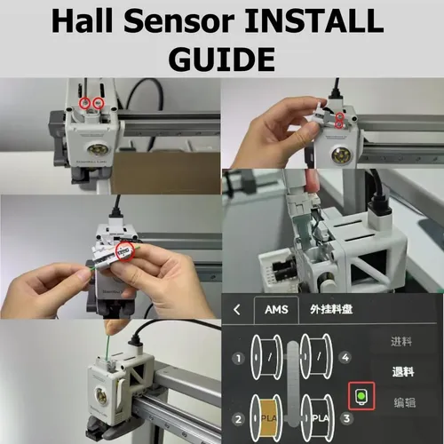 Kit De Sensor De Filamento Y Hub Ams Lite Tangbolibo Para A1