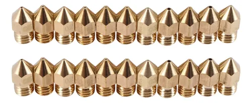 22 Boquillas Para Impresora 3d Mk8, 0,2 Mm, 0,3 Mm, 0,4 Mm,