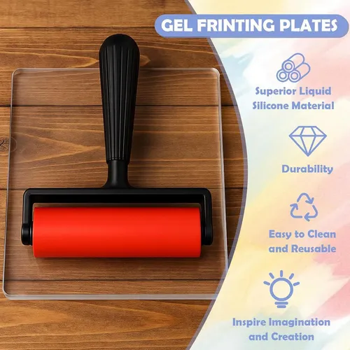 Placa De Impresión De Gel Multiusos Reutilizable Con M