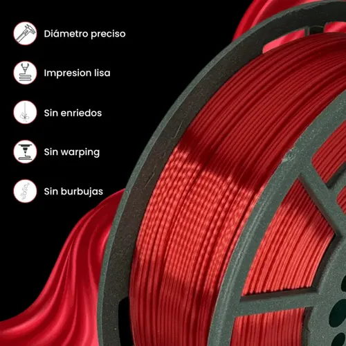 Filamento Gst3d Pla+ Silk 1.75mm Brillante Sedoso X1 Kg Color Rose Gold