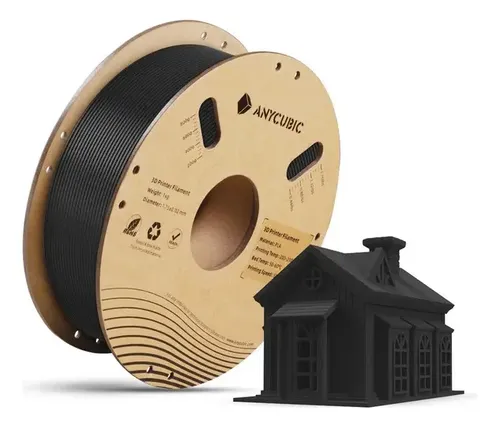 Filamento Pla Anycubic 1kg Alta Calidad Y Precisión 1.75mm Color Negro