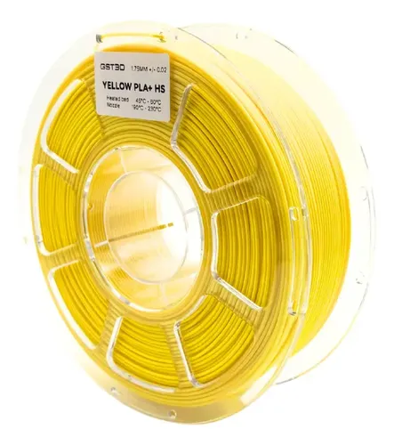 Filamento Pla+ High Speed Gst3d Cosmos 1kg 1.75mm Amarillo