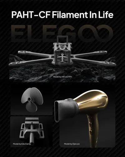 Filamento De Fibra De Carbono Elegoo Paht Para Impresora 3d,