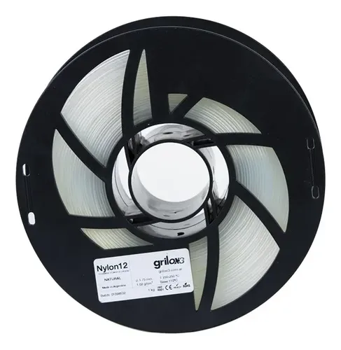 Filamento 3D Grilon3 Nylon 12 de 1.75mm y 1kg natural