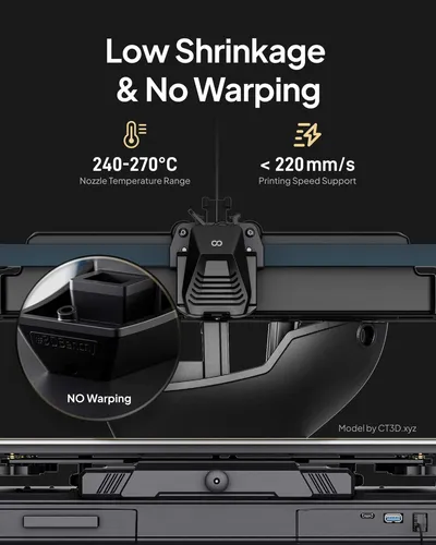 Filamento Petg De Fibra De Carbono Elegoo, 1,75 Mm, Negro, 1