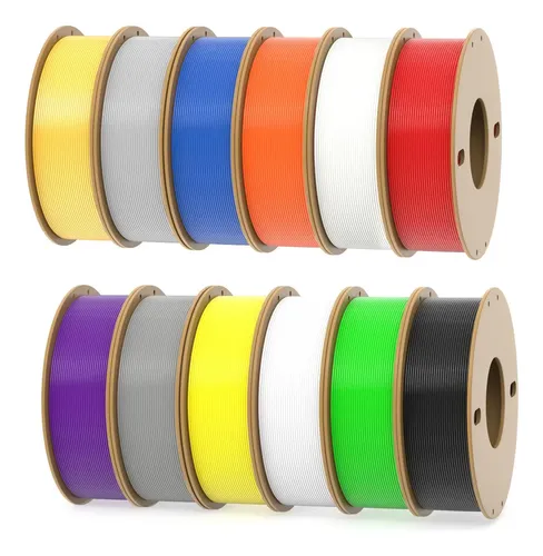 Filamento Pla+ 1.75mm 250g, 12 Colores, 3kg Total 250g-12 Packs-pla