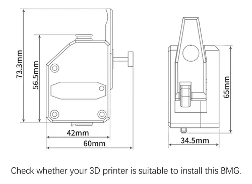 Extrusora 3d Bowden Doble Para Impresoras Creality Anycubic