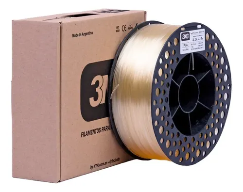 Filamento Pla 3n3 Color Natural 1.75mm 1kg