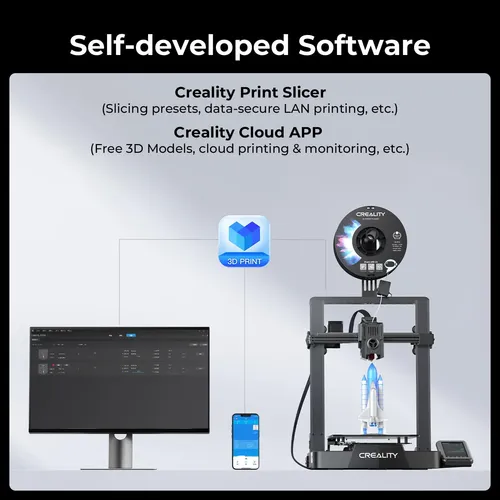 Impresora 3d Creality Ender 3 V3 Ke Mejorada, Velocidad Máxi