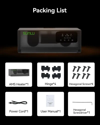Secador De Filamento Sunlu Ams Heater Para Bambu Lab Gen 1