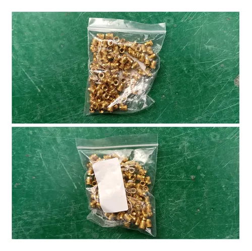 800 Unidades De Latón Moleteado Con Rosca M3