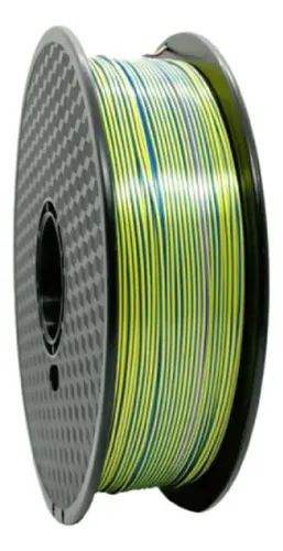 Filamento Hellbot Ecofila Pla Silk Tricolor 1kg Impresión 3d