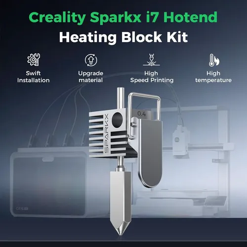 Creality Official Boquilla Kit Sparkx I7 Hotend De 0,4 Mm