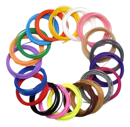Filamentos Repuesto Lápiz 3d 1.75mm 5 Metros Colores Pla +