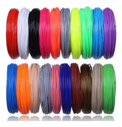 Kit De Filamento Abs Repuesto 20 Colores 200 M Para Lápiz 3d