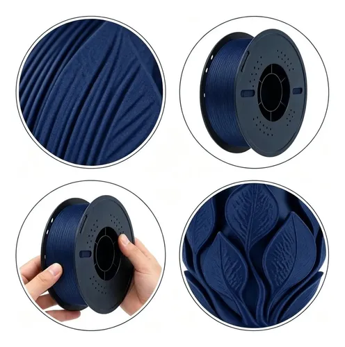 Filamento Pla Mate Azul 1 75mm 1kg Para Bambu Lab 3d