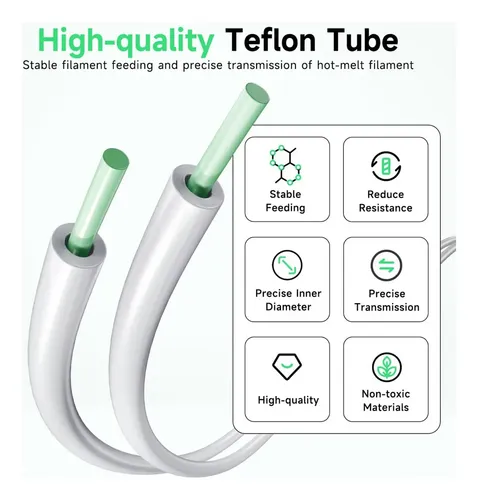Tubo De Ptfe De 5m Con Cortador De 2,5 X 4 Mm For Imprimir