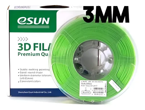 Filamento Abs+ Esun Modelable Impresora 3d Verde Claro