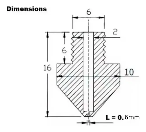 Pico De Bronce 0.6 M6 Original Biqu B1 Um2