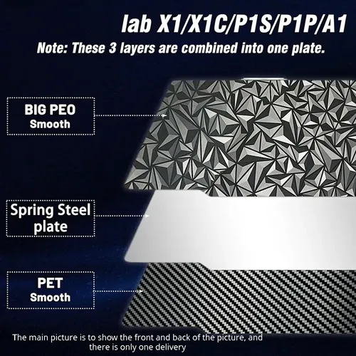 Placa Impresión 3d Pei Pet 257×257 Mm Bambu Lab