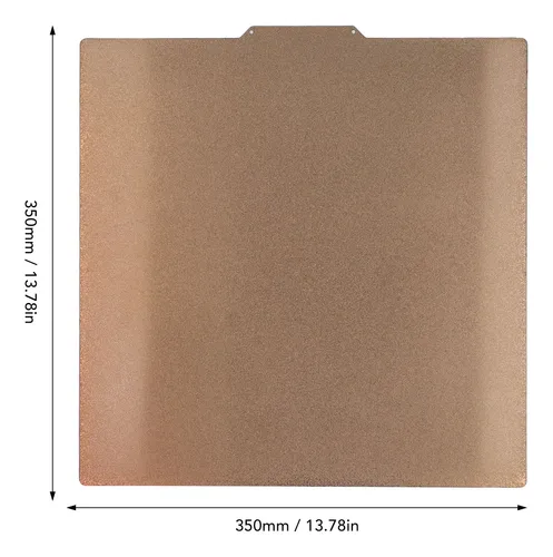 Placa De Acero Para Impresora 3d Pei De 350 X 350 Mm, Resist