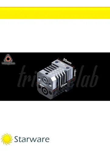 Hotend All Metal Barrel Titanio Trianglelab Cr10 Ender3