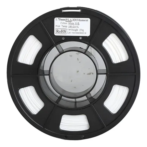 Filamento De Impresora 3d Pla De 1,75 Mm, Blanco, 8,8 Oz, Pe