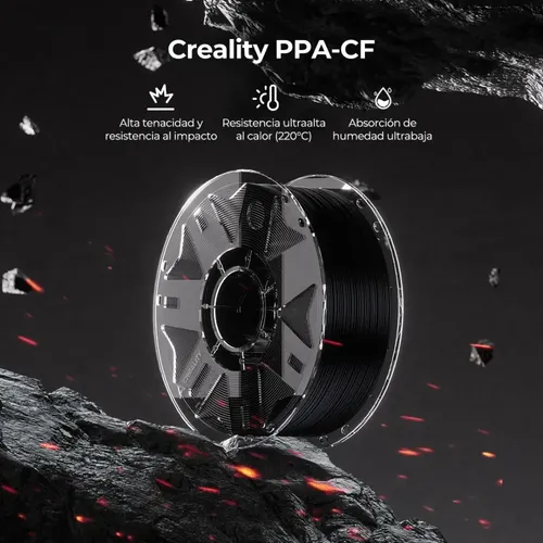 Filamento Para Impresora 3d Creality Ppa-cf 1 Kg – 1.75mm Negro