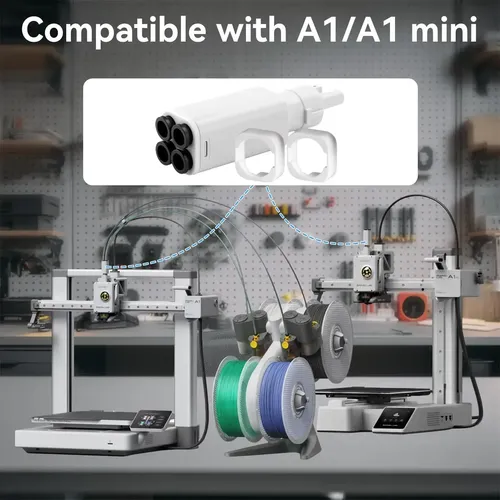 Hub Conector De Filamento Para Bambu Lab A1 / Mini Ams Lite
