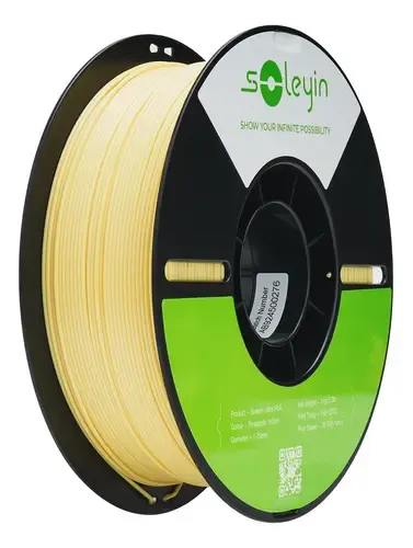 Filamento PLA Amarillo SOLEYIN Ultra para Impresora 3D de 1.75 mm y 1 kg