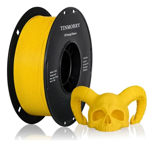 Filamento Petg Fibra De Vidrio Amarillo 1 75mm 1kg
