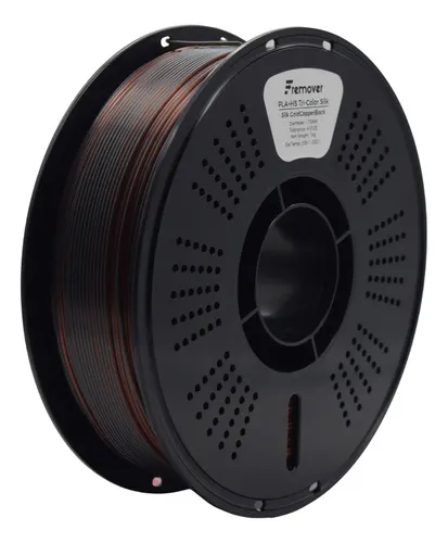 Filamento 3d Fremover Silk Tri 1.75 Mm 1 Kg Impresión 3d Gold Copper Black