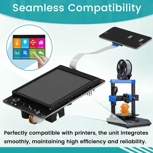 Fácil Para Impresora 3d, Pantalla Lcd Y Placa Tft. Negro