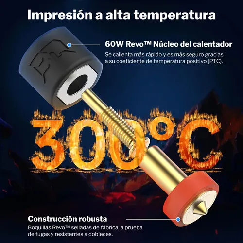 Hotend Biqu Panda Revo Alto Flujo Y Velocidad Bambu Lab X1c
