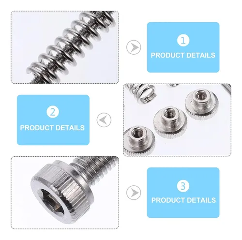Kit Nivelación Impresora 3d 20 Piezas Tornillos Y Resortes