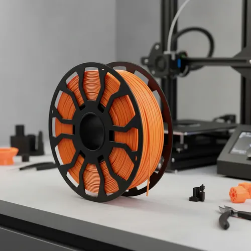 Filamento Hellbot V2 Ecofila Pla Lock 1kg Color Naranja Flúo