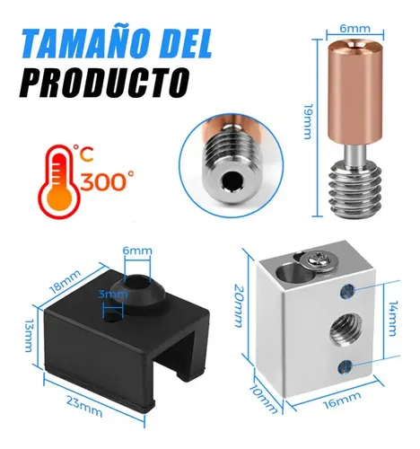 Kit Hotend Bloque Calentador 300 °c S1 Pro Cr 24v
