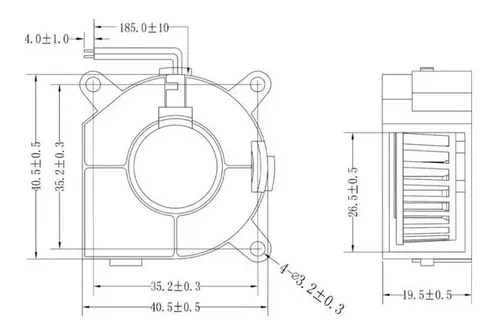 Cooler Blower 4020 12v Ventilador Impresora 3d 40x40x20