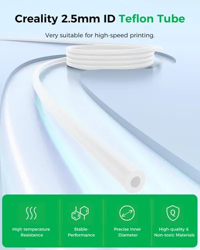 Tubo Bowden Ptfe Creality Para Hardware 2 M 2,5 Mm Id