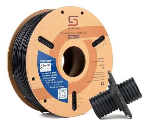 Filamento Para Impresora 3d Siraya Tech Fibreheart Asa-gf 1k