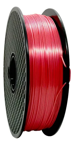 Filamento Hellbot Ecofila Pla Silk 1,75mm 1kg Color Rojo
