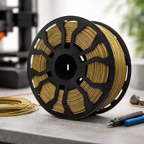 Filamento Hellbot V2 Ecofila Pla Lock 1kg Color Dorado
