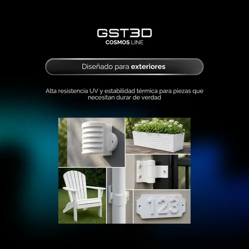 Filamento Asa High Speed Gst3d Cosmos 1kg 1.75mm Latte
