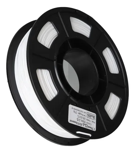 Filamento De Impresora 3d Pla De 1,75 Mm, Blanco, 8,8 Oz, Pe