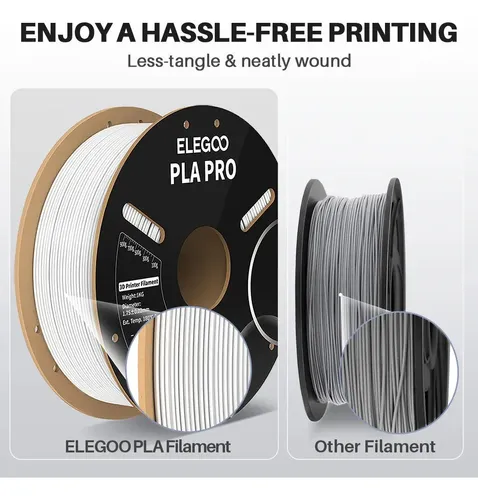 Filamento 3D PLA PRO 1.75mm 1 Kg Elegoo Verde Alta Precisión