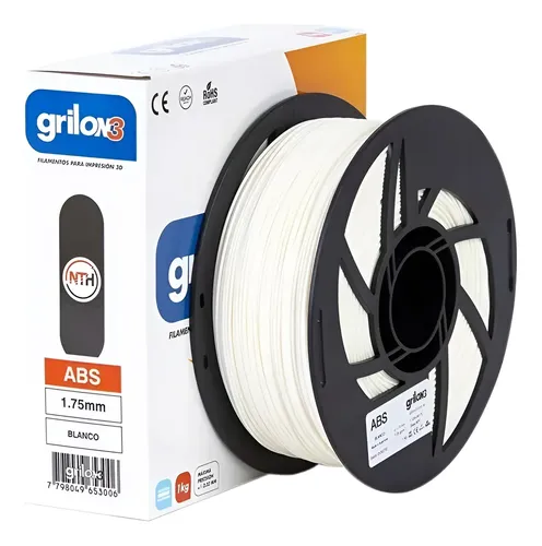 Filamento Abs 1.75mm Grilon3 1kg Impresion 3d Color Blanco