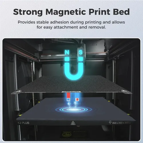 Build Plate Creality K2 Plus Textured Pei, 370 X 370 Mm, Spr