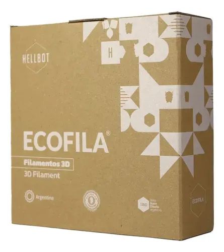 Filamento PET-G Hellbot V2 Blanco de 1.75 mm y 1 kg