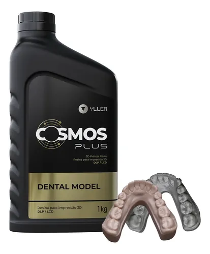 Resina 3d Cosmos Plus Gris Dental Model 1kg Alta Velocidad