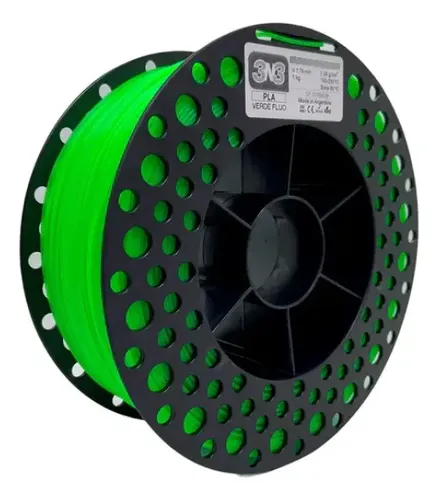 Filamento Pla 1.75mm – 3n3 – 1kg – Impresora 3d Color Verde Flúo